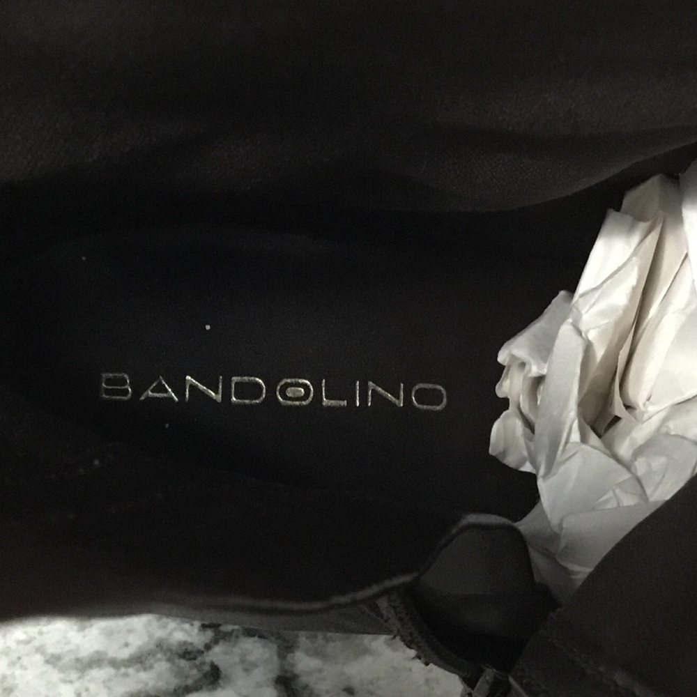 Bandolino Women's Brown Leather Booties - Picture 7 of 14